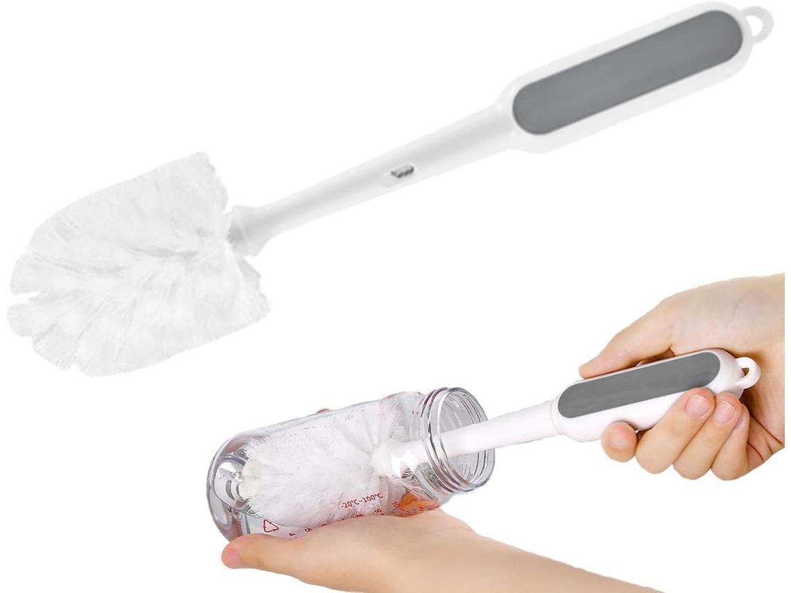 Escova De Limpeza Portátil E Ajustável Com Frasco