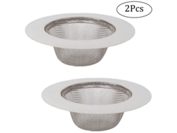 2 Filtros De Pia De Cozinha Em Aço Inoxidável, Strainer Anti-bloqueio Para Pia, Banheiro E Chuveiro