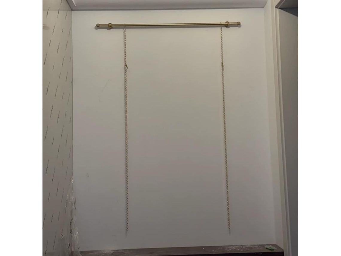 Sistema De Trilho Para Pendurar Quadros Na Parede, Com Haste De Latão, Trilho Para Pendurar Obras De Arte Em Galerias