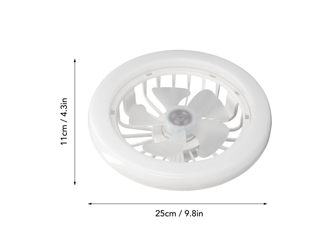 Ventilador De Teto Com Luz E Telecomando Laxiscreed Ideal Para Garagens E Cozinhas