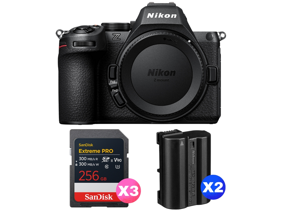 Z5 Ii + 3 Sandisk 256gb Extreme Pro Uhs ii Sdxc + 2 Nikon En el15c + Ebook “20 Dicas para Fotos Que Impressionam” NIKON