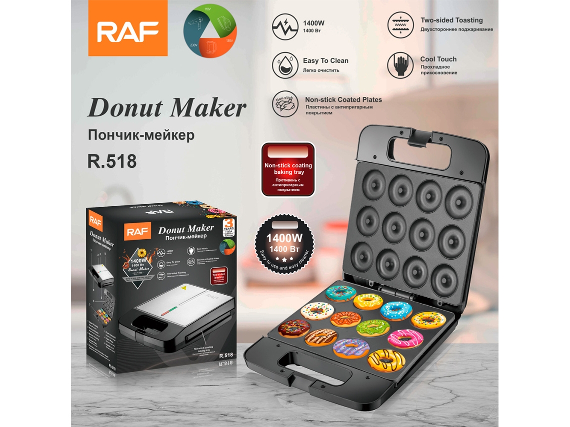 Casa Donuts Máquina de Café da Manhã Mini Bolo MDUG