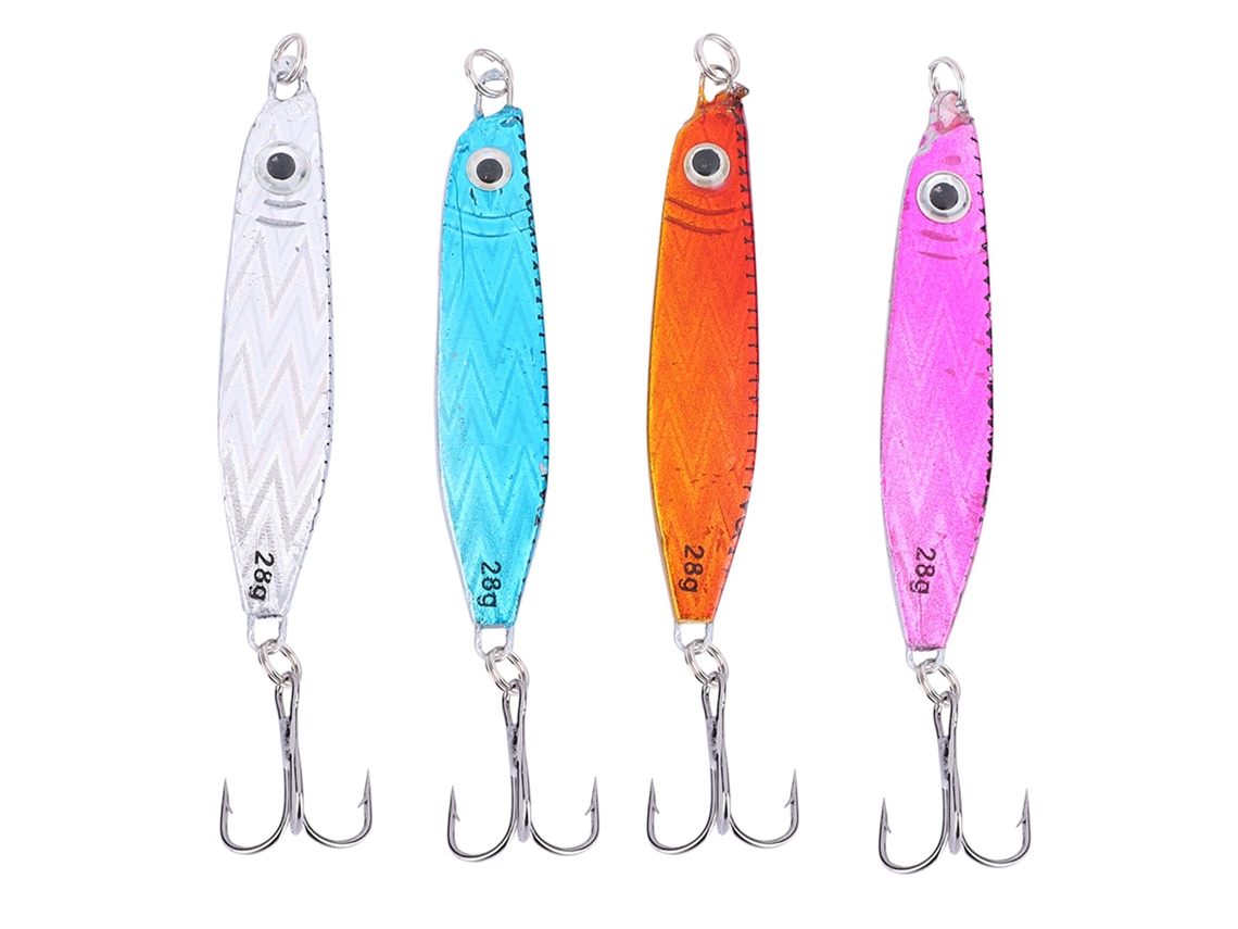 Iron Plate Lure (deep Sea Fishing Long Cast) 6.5cm/28g Sea Fishing Lead Bait 4-pack