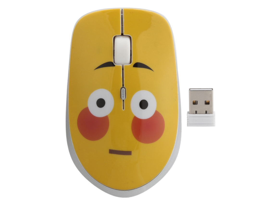 Aetheria mouse Sem Fio Silencioso Cute Expression para Office/gaming com Padrão Blush Acessório de Computador