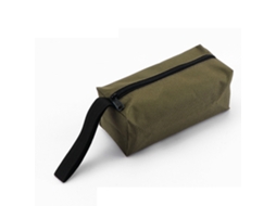 Yuru bolsa de Ferramentas de Tecido Oxford, Resistente, com Zíper, Grande Capacidade, Verde, 25cm