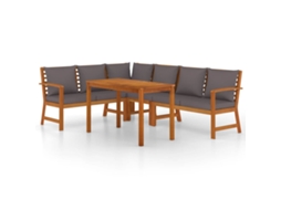 Garden Dining Set, Garden Dining Sets Vidaxl Marrom Madeira De Acácia (n/a)