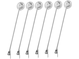 Conjunto De 6 Hastes Suporte Para Portas Armários Com Amortecimento E