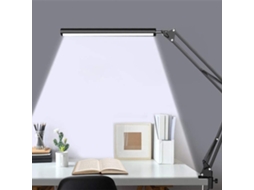 Lâmpada Mesa Led Ajustável Braço Metal 10 Níveis Brilho Leitura Trabalho S/MARCA