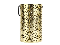 Lampa Pendente Led com Padrão de Folhas Vazadas para Decoração e Festa ao Ar Livre Dourada LAXISCREED