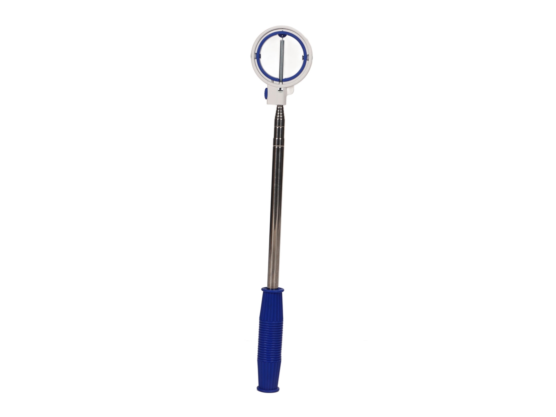 Recuperador de Pelotas de Golfe Telescópico, Aço Inoxidável, 8 Seções, Azul e Branco | S/MARCA