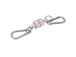 Chaveiro Magconnect Com Liberação Magnética 2kg Praticamente Desmontável Acessível Prata Rosa