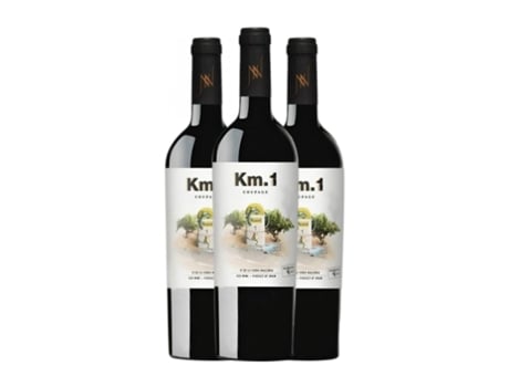 Vinho TIANNA NEGRE Km 1 Negre Vi de la Terra de Mallorca Jovem (0.75 L - 3 Unidades)