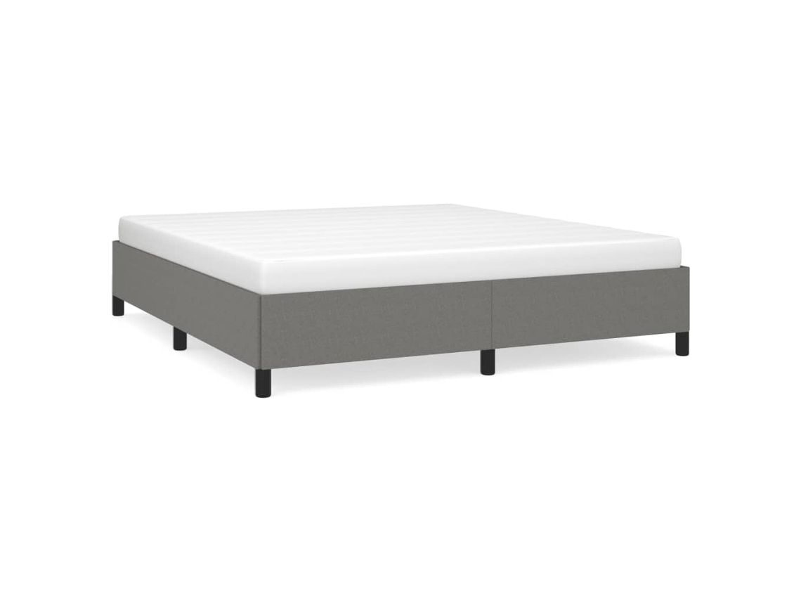 Bed Frame, Bed Frames Vidaxl Cinzeto Tecido (160 X 200 Cm)