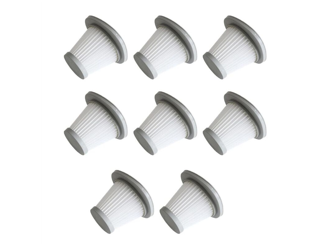 Conjunto de 8 Filtros Hepa Substituição para Aspirador de Pó Portátil Deerma Dx118c e Dx128c BRILVIBERA (sem Acessórios)