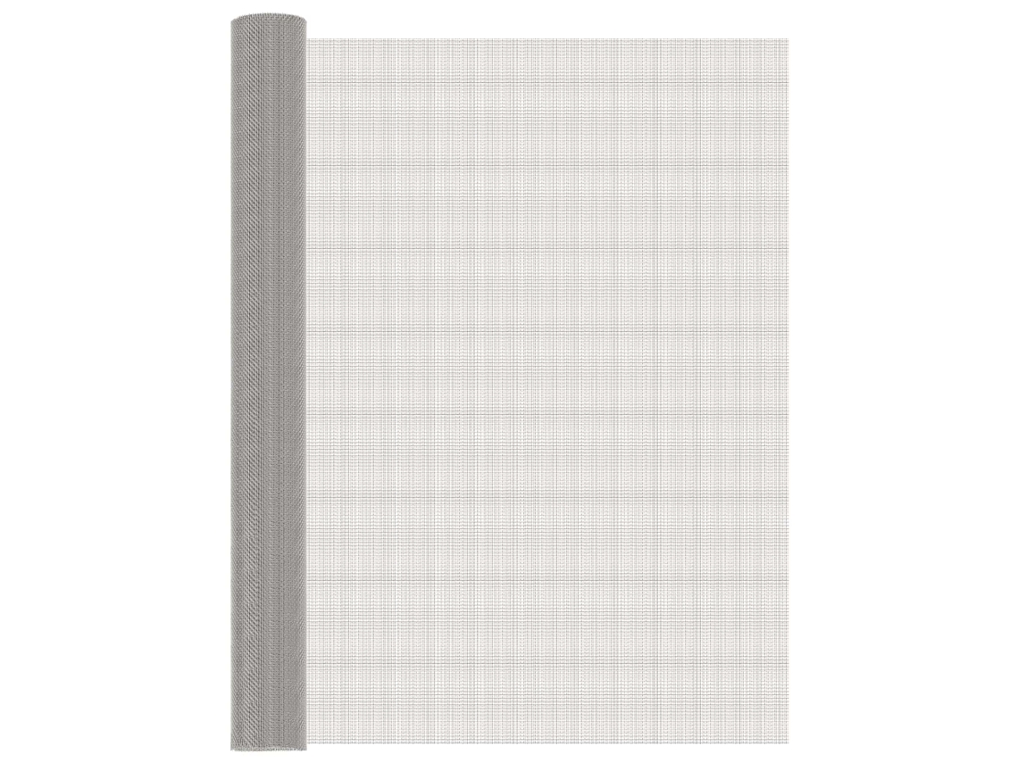 Vidaxl Tela De Malha 100 X 500 Cm 8 Mesh Aço Inoxidável 201 Prateado