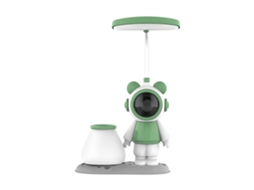 Lâmpada De Mesa Space Bear Hk28 3 Cinza Verde Escuro Cabo Usb Diy