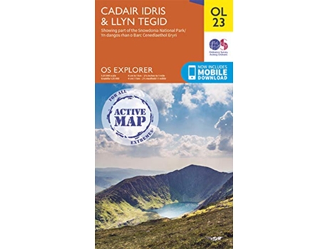 Livro Cadair Idris Llyn Tegid de Ordnance Survey (Inglês)