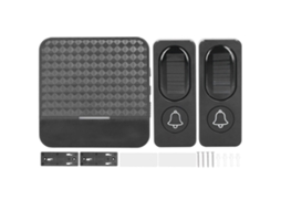 Rebe-timbre De Porta Sem Fio Solar Impermeável Com Luz Led E Sistema De Alarme De Alerta