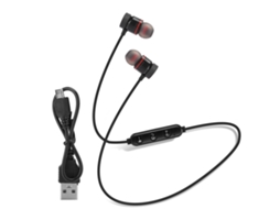 Fone De Ouvido Bluetooth Sem Fio Intra-auricular Com Redução De Ruído Para Esportes Preto