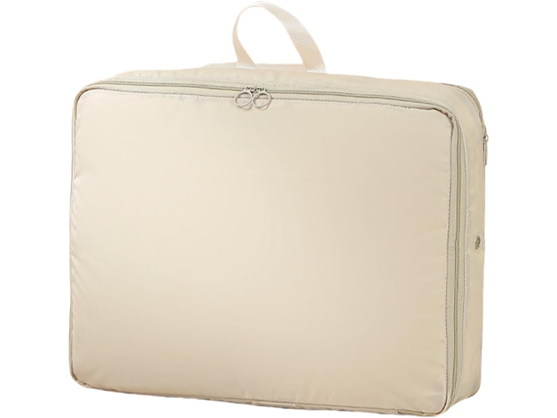 Saco Organizador De Ultra Compressão, Para Guardar Jaqueta De Plumas, Edredom, Roupas E Cobertores Bege, Tamanho Para Roupas, Yux