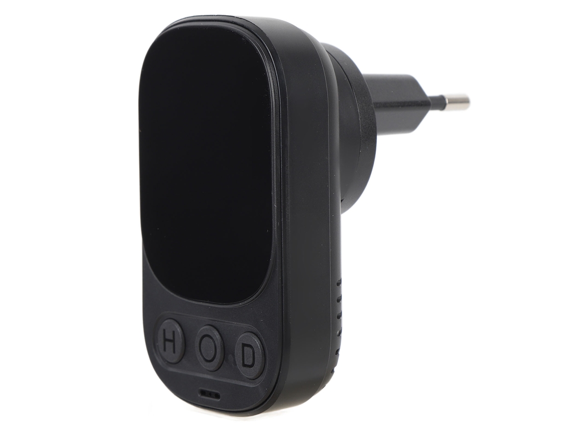 Detector De Co Enchufable Portátil 3 En 1 Con Termómetro E Higrómetro Para Hogar, Cocina Y Enchufe Eu