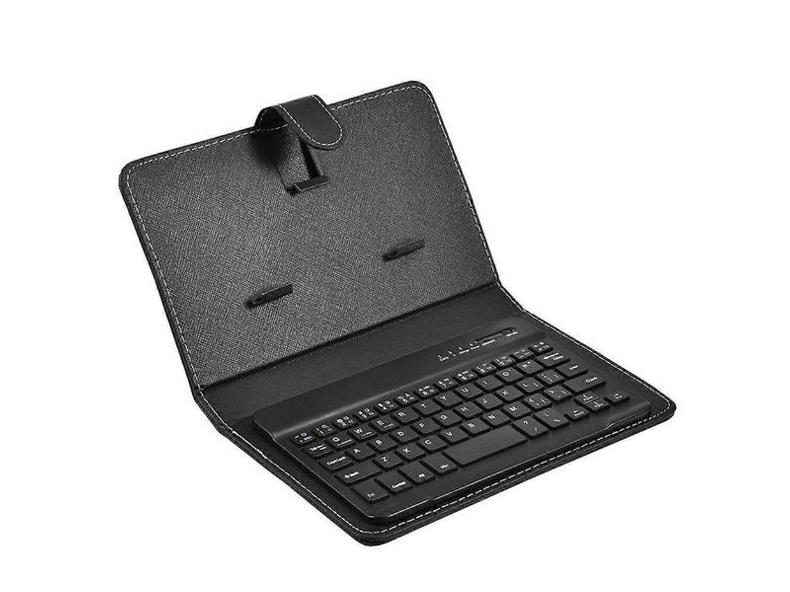 Capa Com Teclado Bluetooth Em Pu Compatível Com Smartphones E Tablets De 4,5 A 6,8 Polegadas (modelo 2026-2027)