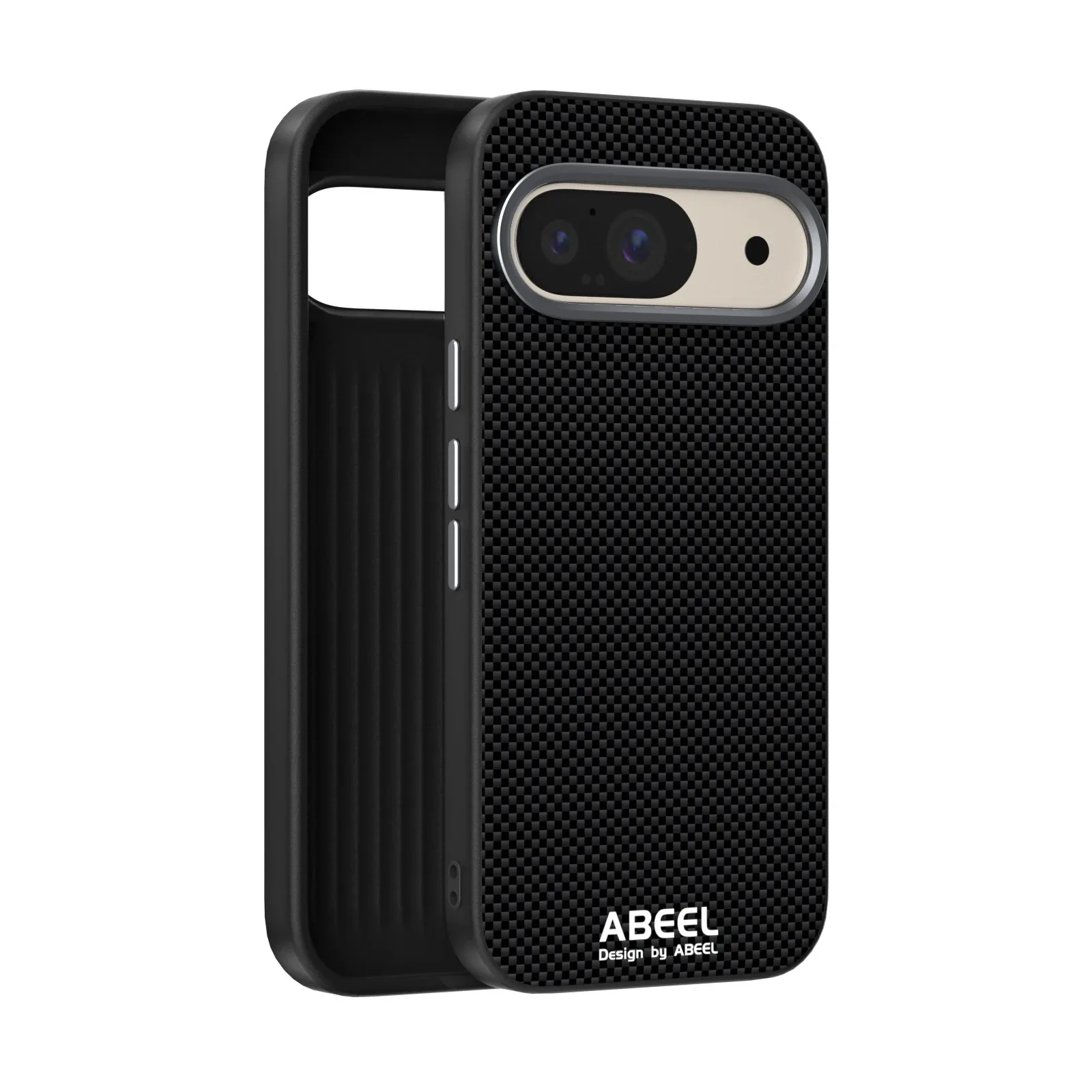 (preto, Google Pixel 10) Capa Ultrafina De Metal Com Lente Magnética, Textura De Fibra De Carbono E Resistente A Impactos Para Magsafe.