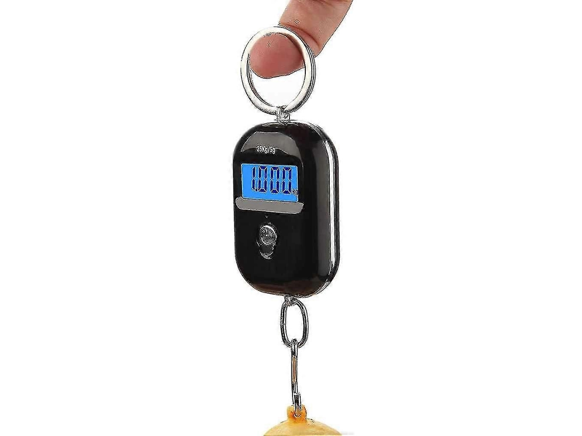 Balança Digital De Gancho Para Bagagem, Mini Balança Eletrônica, 25 Kg X 5 G, Com Tela Lcd Retroiluminada, Para Cozinha, Steelyard Aquaforge