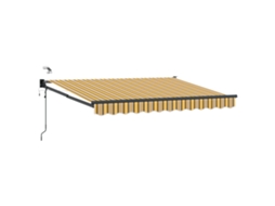 Conjunto 1 Toldo Elétrico Vidaxl Amarelo Poliéster (3,5 X 2,5 M)