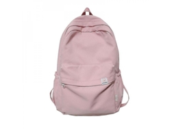 2026-mochila Feminina Impermeável De Nylon Para Viagem E Escola, Adolescentes, Cor Solida, 20-35l Iku Rosa