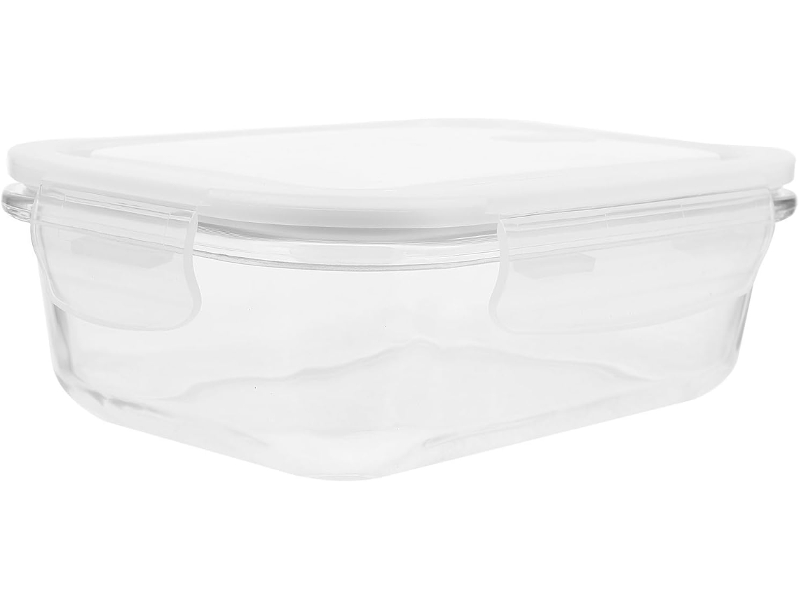 Recipiente Retangular De Vidro Para Alimentos Com Capacidade 700ml