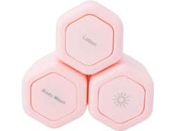 Conjunto de 3 Potes Magnéticos Hexagonais para Viagem com Tampas para Cosméticos, 40ml SFUSHOS