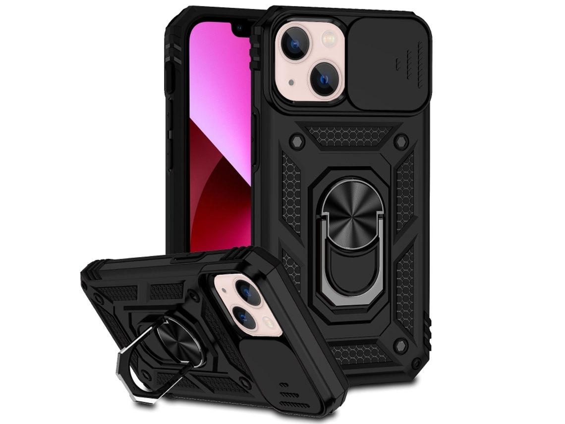 Capa Para Iphone 13 Mini - Suporte Deslizante Para Câmera