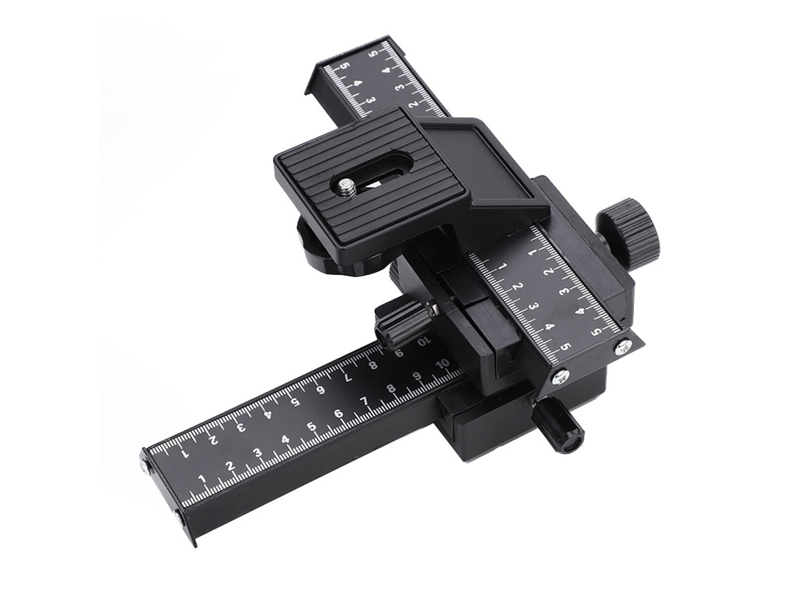 4 Way Macro Focusing Rail Slider With 1/4" Mounting Screw For Close Up Shooting LAXISCREED