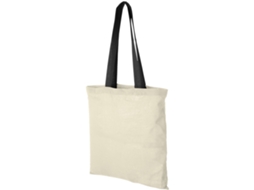 Bolsa Tote De Algodón 100 G/m² Con Asas Largas Contrastadas "nevada"