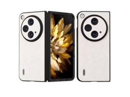 Capa De Celular Abeel Em Couro Ondulado Com Borda Preta Para Oppo Find N3
