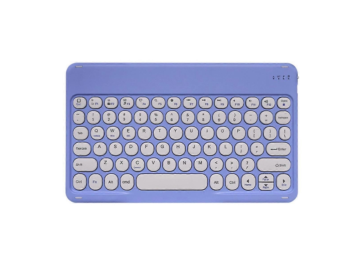 Teclado Sem Fio Bluetooth Silencioso De 10 Polegadas Com Teclas Redondas Para Tablet E Laptop Everley891
