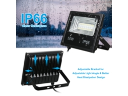 2026 lâmpada de Inundação Led Rgbcw 15w/25w/50w 64leds 85 265v Ip66 Controle App/música/temporizador para Exteriores Pátio Jardim