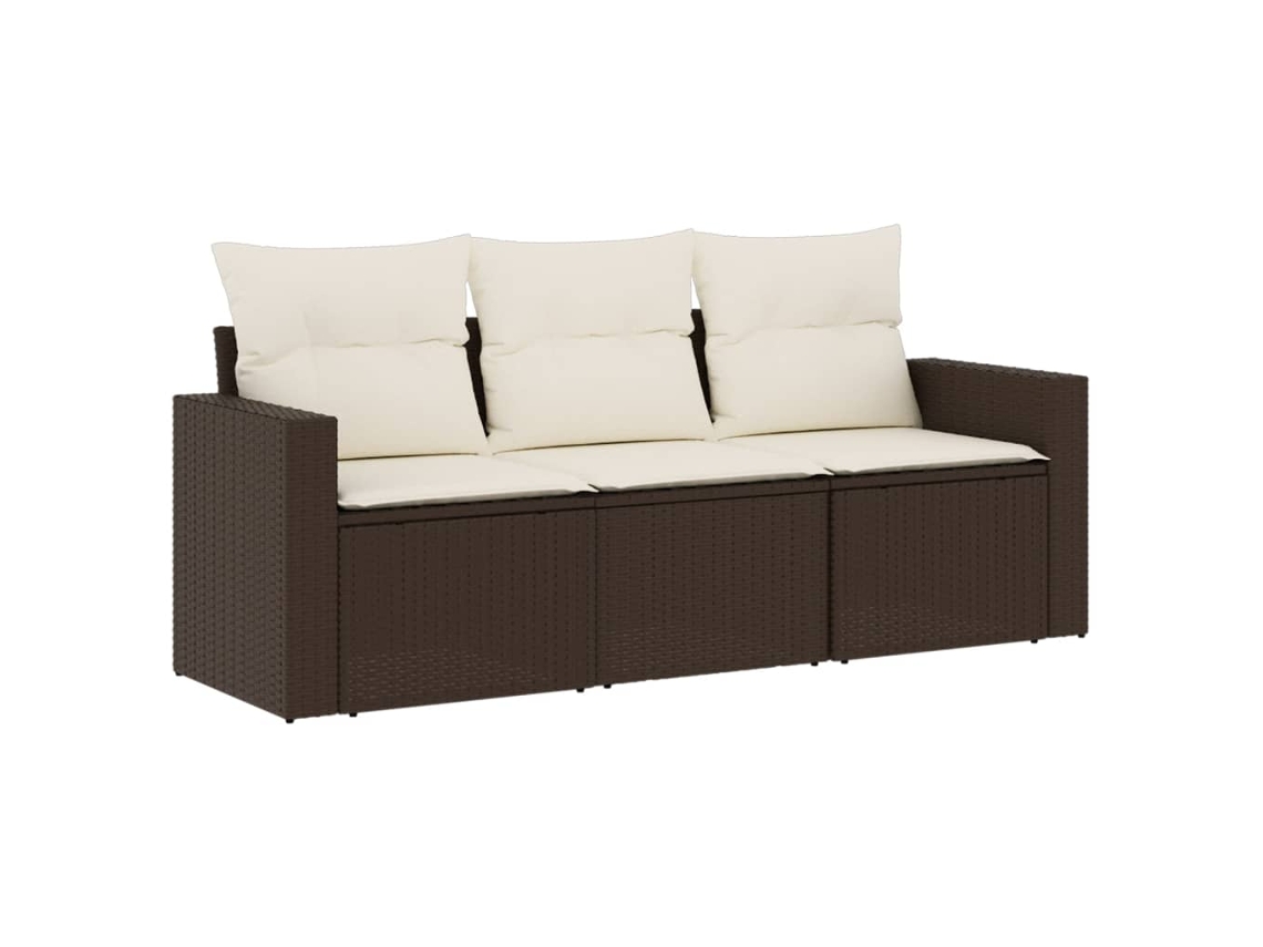 Garden Sofa Set, Garden Sofa Sets Vidaxl Marrom Rattan / Vime (n/a)