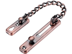 Corrente De Segurança Para Porta Em Aço Inoxidável, Com Trava.