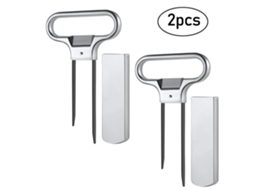 2pcs Sacarrolhas De Cortiça Para Vinho E Cerveja Com Tampa E Dois Dentes Para Garrafas De Vinho E Champanhe Neveance