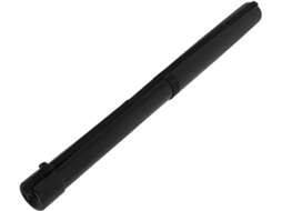 Tubo De Armazenamento Telescópico De Grande Capacidade Com Alça Ajustável, Em Plástico Preto