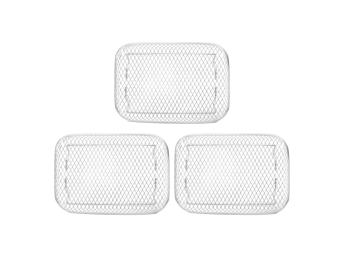 Repisa de Freidora de 3 Capas en Acero Inoxidable Apilable para Cocina Hogar | S/MARCA