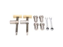 Conjunto de ganchos ajustáveis para mesa de carpintaria bancada aço inoxidável bronze fixação rápida 19mm
