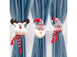 Fivela De Cortina Natalina Com Boneco De Neve. Decoração Fofa E Criativa Para Cortina. Aquaforge