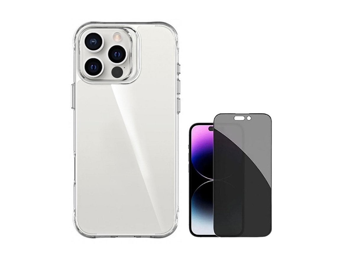 Película de Ecrã Super Proteção Privacidade para iPhone 16 Pro Max GIFT4ME Vidro Temperado Transparente