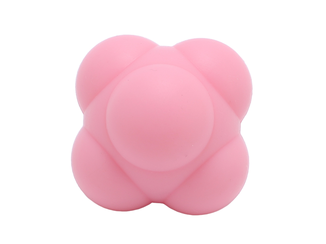 Pelota de Treinamento de Agilidade Hexagonal com Trajetória Rebote Rosa | S/MARCA