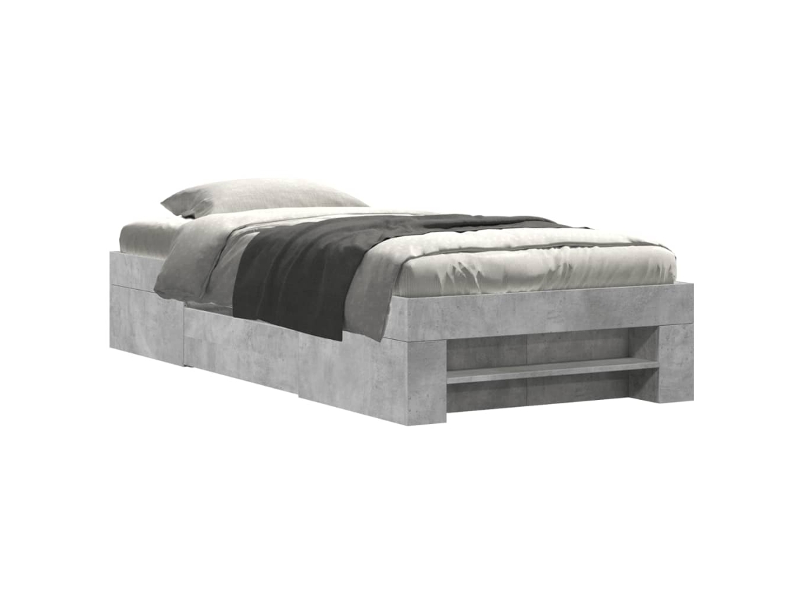 Estrutura de Cama Derivados de Madeira Cinza Sonoma MAISON EXCLUSIVE 90x200 cm