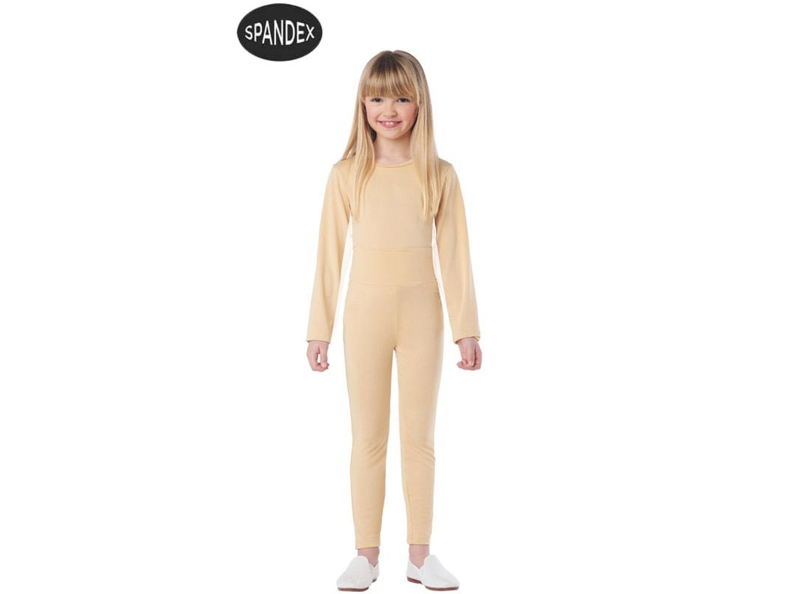Fato Unisexo CAR&GUS Conjunto de Collant Spandex Bege de 2 Peças (Tam.: 5-6 anos)
