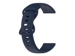 Lurelia Pulseira De Silicone, Compatível Com Garmin Vivomove 20 Mm Azul Marinho, Acabamento Moderno